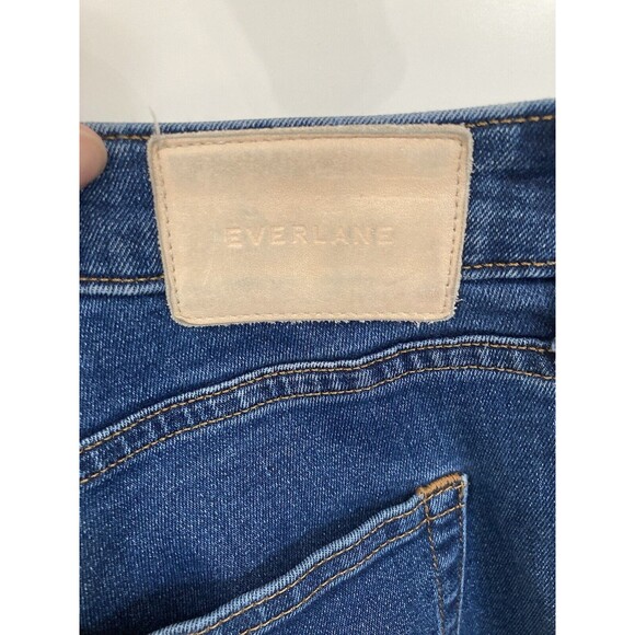 Everlane The Curvy High Rise Skinny Crop Jeans Size‎ 32 Medium Wash - Picture 4 of 4